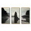 Femme solitude sur une plage rocheuse VI - art mural plage-497729141-497729147