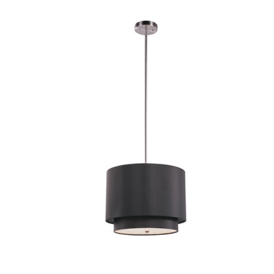 Luminaire suspendu cylindrique à 3 lumières Bergerson