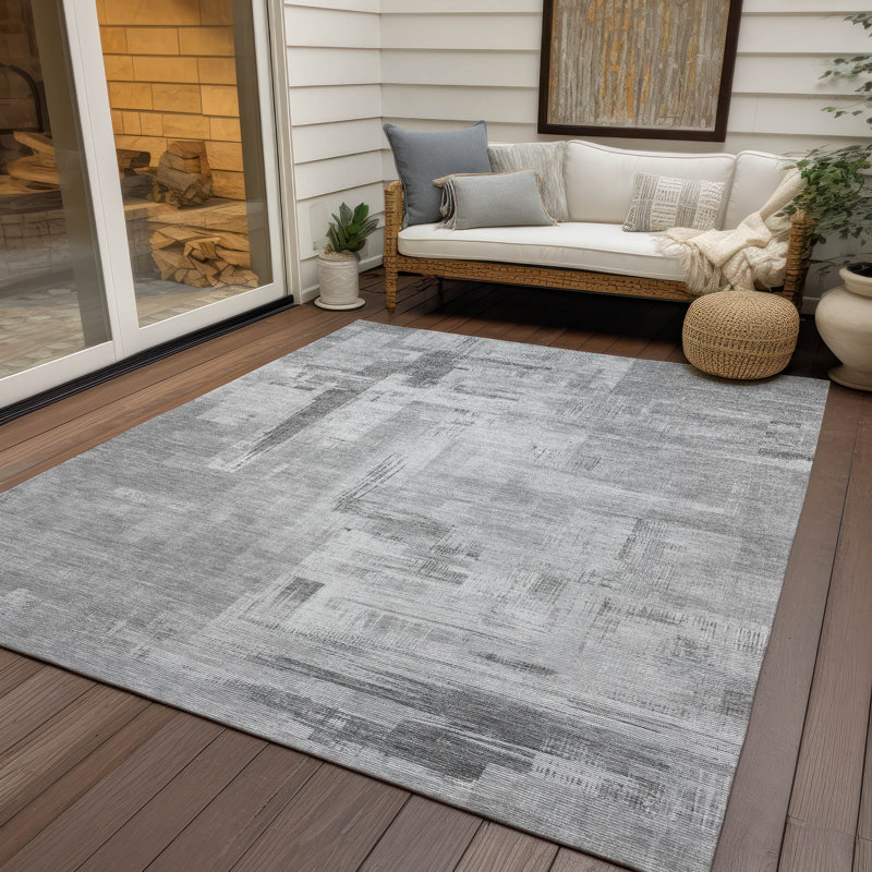 Tapis intérieur / extérieur gris Syren , 5' x 7'6"