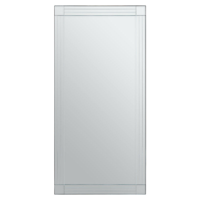 Branda Glass Rectangle Wall Mirror, 174cm H x 85cm W