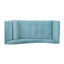 Chaise longue avec accoudoirs à volutes