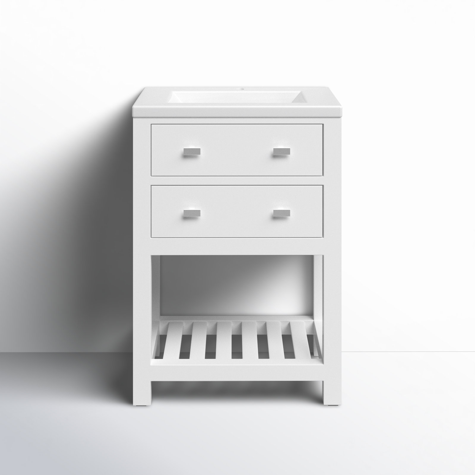 Caitlyn 24'' Single Bathroom Vanity, White