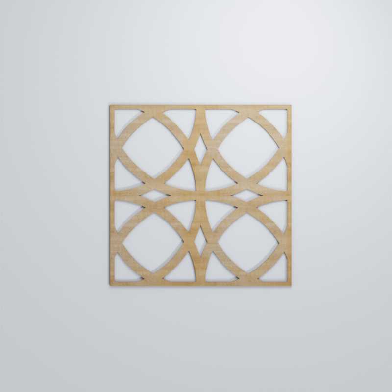 Panneaux muraux décoratifs en bois Fleetwood, Hickory, H 23 3/8 po x l 23 3/8 po x P 3/8 po