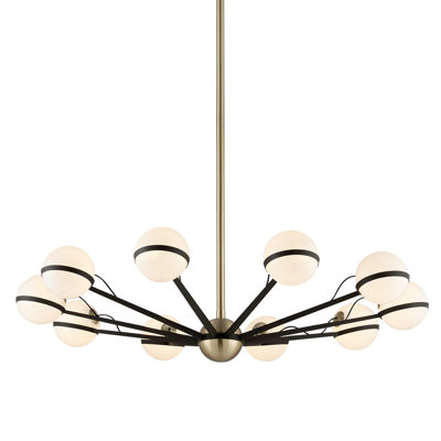 Ryter 10 - Light Metal Sputnik Chandelier