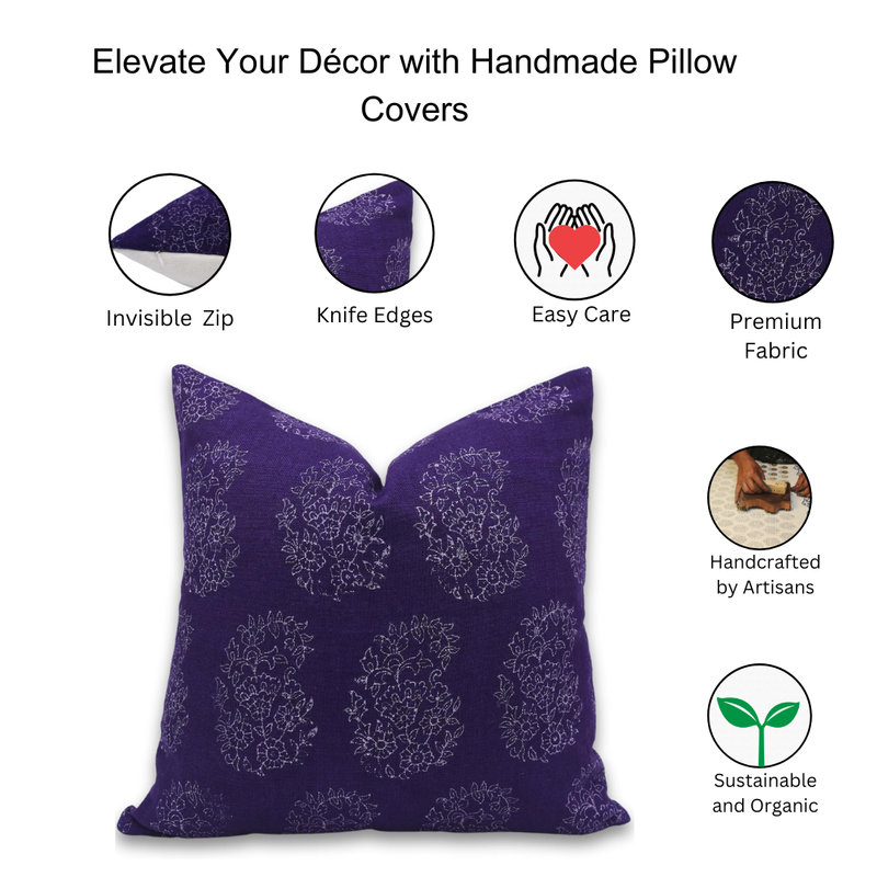 Linen Square Pillow Cover, 18" x 18"