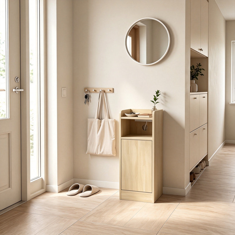 25 cm W Particle Board Bedside Table