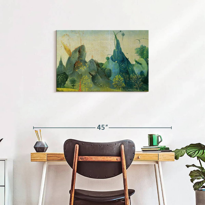 Kelan, le jardin des délices terrestres II, H 20 po x l 30 po