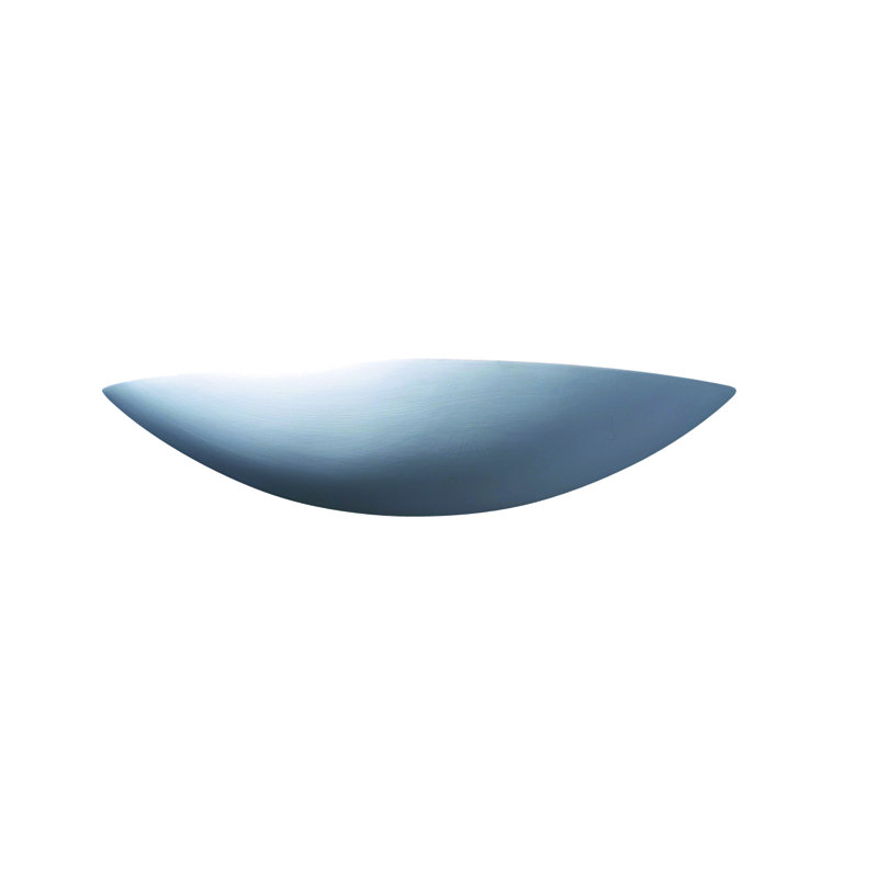 Chiaramonte Ceramic LED Half Moon, 4.75" H x 23" W x 5.25" D