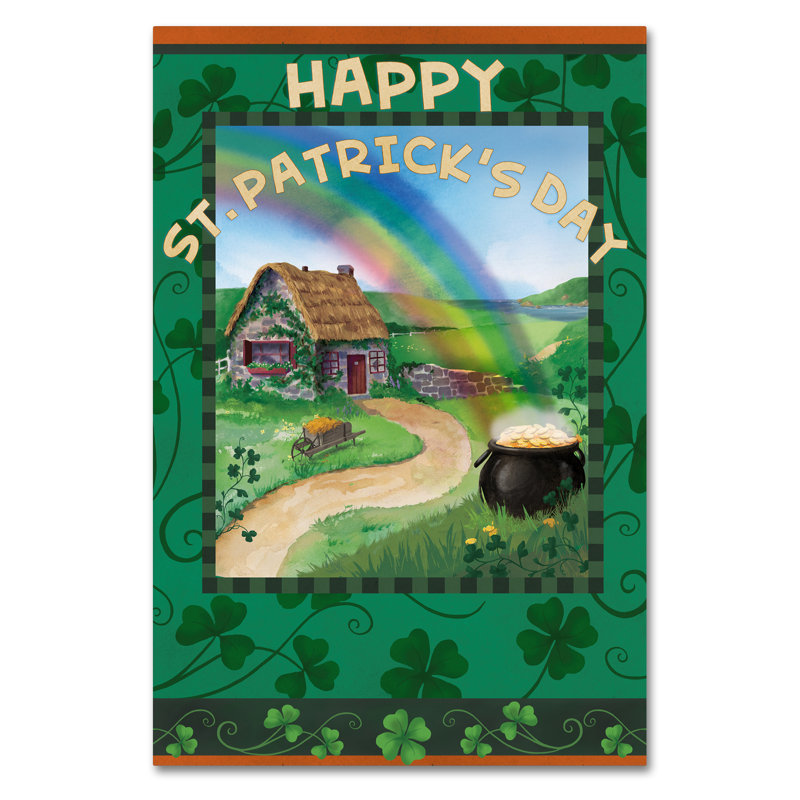 « st. patrick », reproduction d’impression sur toile tendue, H 47 po x l 30 po