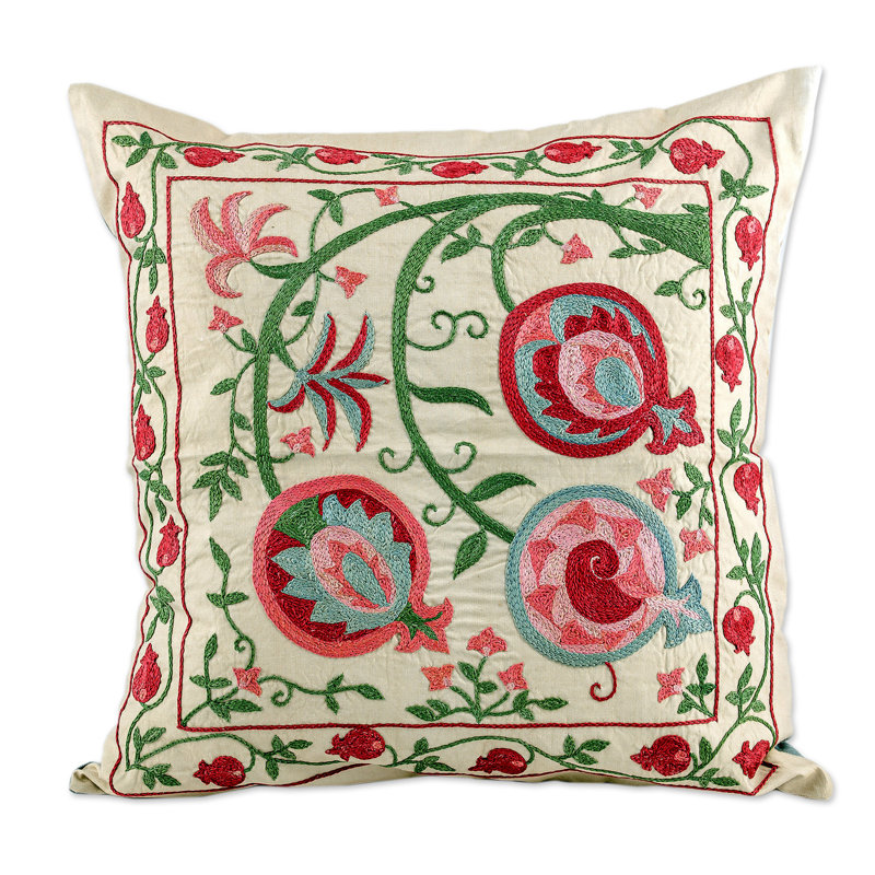Gold Silk Association Silk Square Pillow Cover
