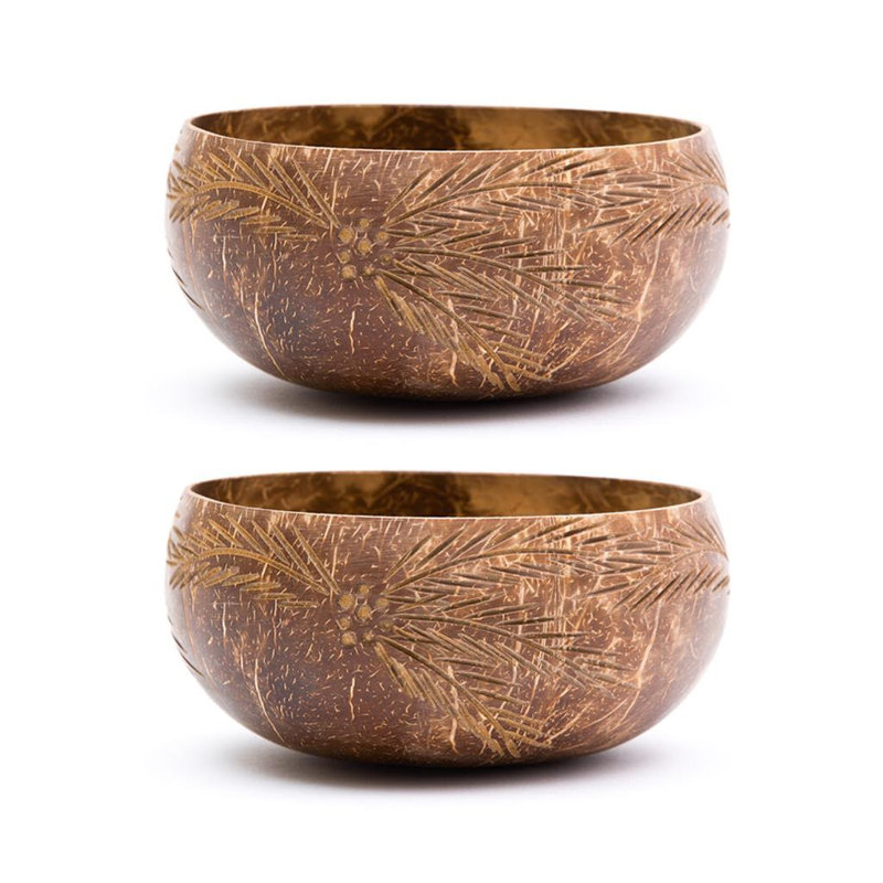 17 oz. Palm Leaves Coconut Dessert Bowl