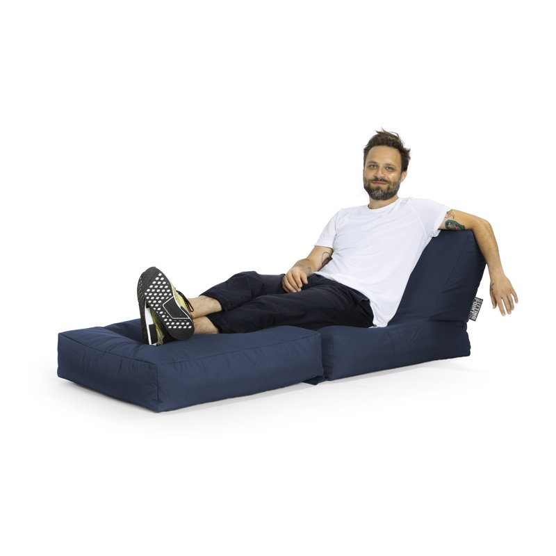 Polyester Bean Bag Chair & Lounger, Navy