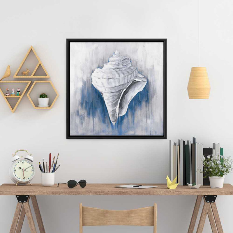 Toile conique bleue | Bord de mer, décoration murale