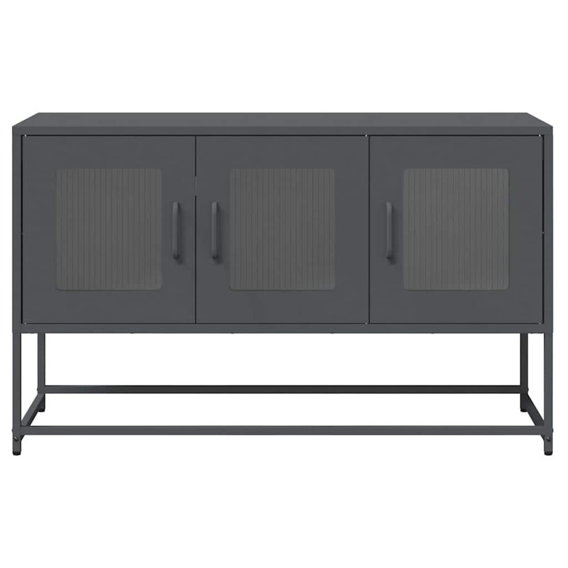 Ambrosio Unfinished TV Stand for TVs up to 40", Anthracite