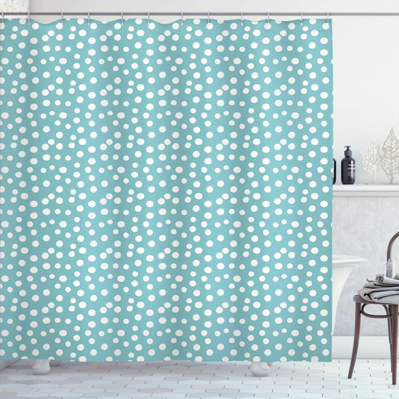 Shower Curtain with Hooks Included, 70" H x 69" W