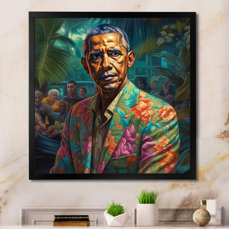 Impression sur toile, Cadre d'angle fermé noir, H 16 po x l 16 po x P 1 po