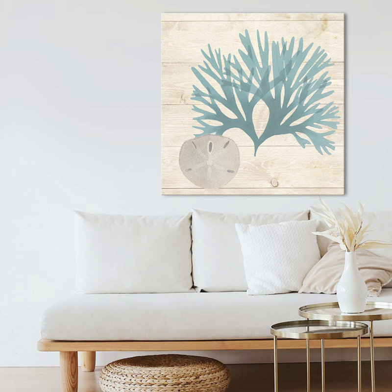 "Blue Seaweed II" par Susan Arnot, reproduction sur toile, H 28 po x l 28 po x P 1,5 po