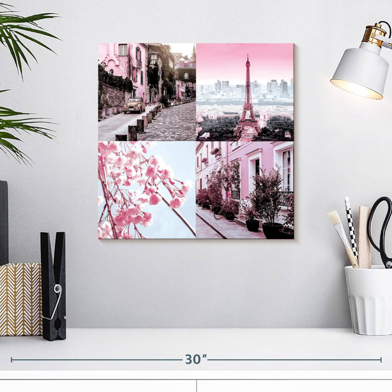 Sireci Pink Paris Pop II, 16" H x 16" W