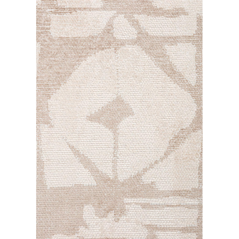 Contemporary Abstract Diamond Pattern Area Rug, Square 9'10"
