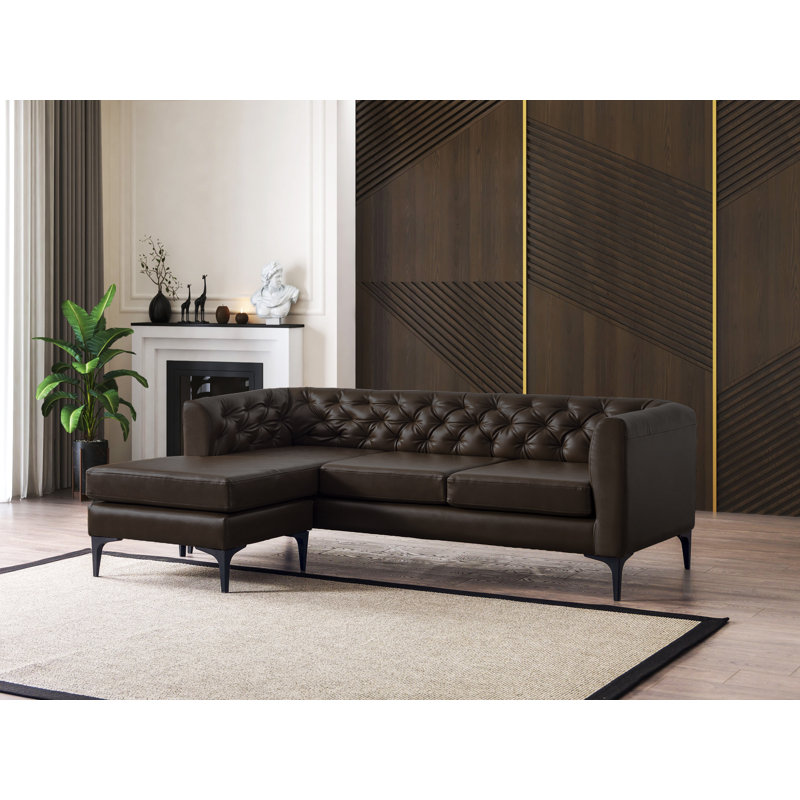 Canapé modulaire Glenyce, Angora brun