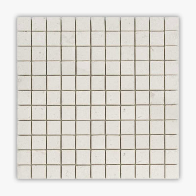 Symra Shell Honed 1x1 Square Limestone Mosaic