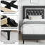 Upholstered Faux Leather Bed-766158321-766158327