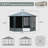 13 Ft. W x 13 Ft. D Metal Patio Gazebo