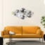 Accessoire mural en métal peint à la main Nykeemah, 45,7 x 23,6 x 1,6 pouces | 100% métal, poids: 6,7 lb | Pièce d'art unique pour la décoration intérieure, le salon ou le bureau | Les variations de couleur ajoutent du caractère à votre espace