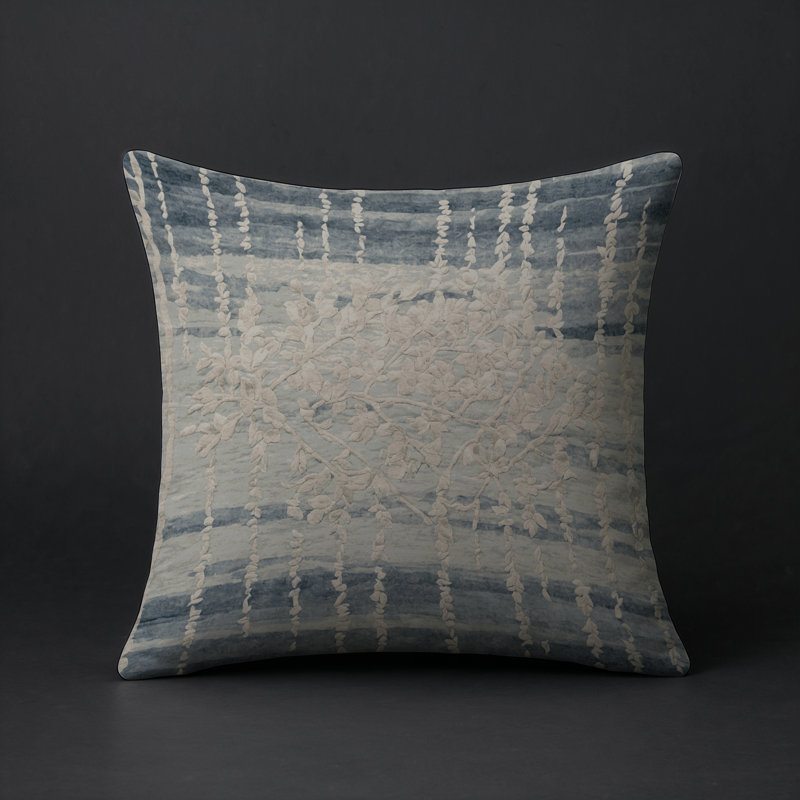 Coussin décoratif intérieur et extérieur Modern, Carré 16 po, Taupe / gris / gris anthracite géométrique