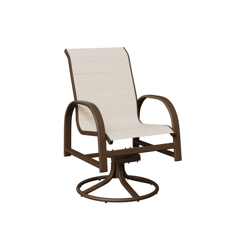 Chaise berçante berçante pivotante Berlin Gardens, Ormeau Kozo, Filon de bois mesquite