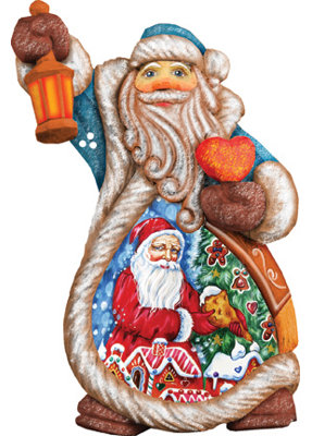 Fifield 4'' Handmade Wood Hanging Figurine Ornament