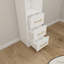 Grande armoire de rangement étroite avec tiroirs et tablettes-972754476