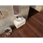 Meuble-lavabo mural 32 po avec lavabo en céramique et panneau plat en PVC, 2 portes à fermeture douce et 1 tiroir, emballage KD, panneau de particules-1824432290