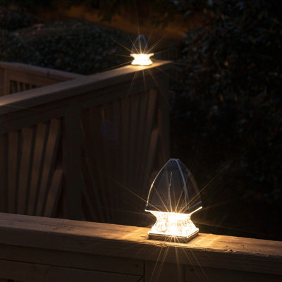 Gothic Solar Post Cap Light KIT- Black
