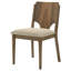 Ensemble de 2 chaises d'appoint en noyer Graham