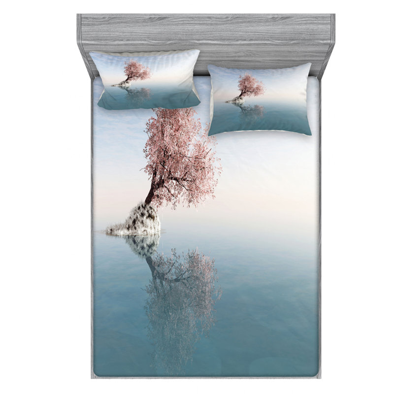 Microfiber Sheet Set, Queen Sheet Set with Fitted Sheet