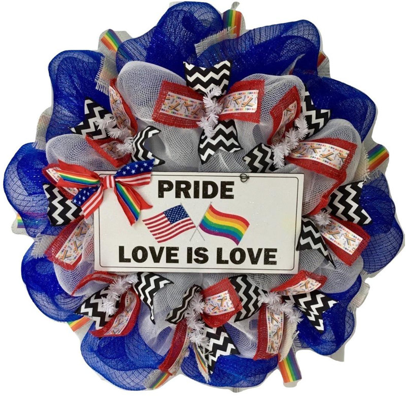 Pride Wreath Love is Love