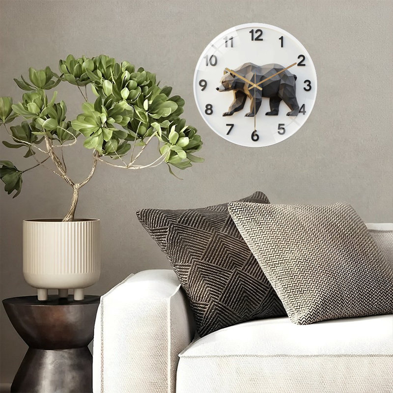 Horloge murale géométrique 12 po