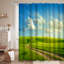 Rideau de douche Summer Green Grass Road-320805870