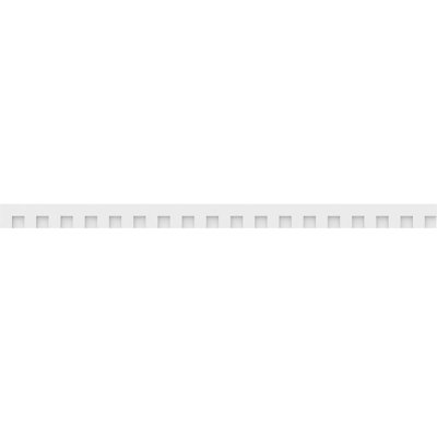 5"H x 1"P x 90"L Matthews Architectural Grade PVC Dentil Trim w/Backplate