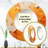 Tangerine Tango I - Landscapes Unique Wall Mirror, Yellow Round Mirror, Printed Metal Art-97182975