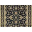 Tapis noir et doré de haute qualité noué à la main