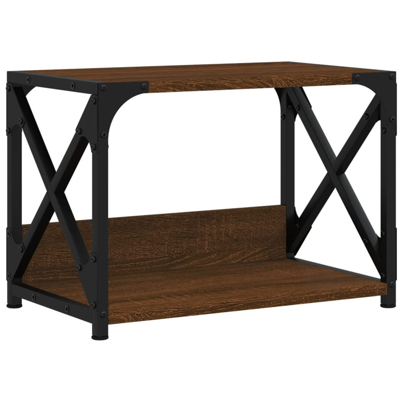 Denville Monitor Stand, Brown Oak