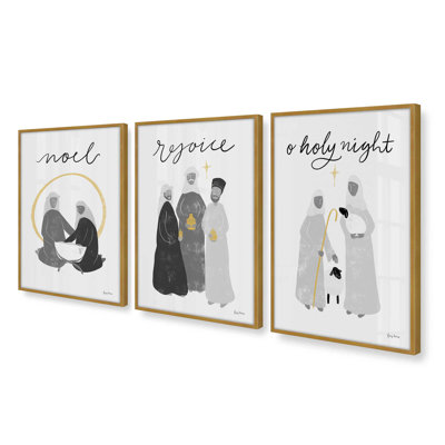 Silent Shelherd's Light, ensemble de 3 reproductions d'art