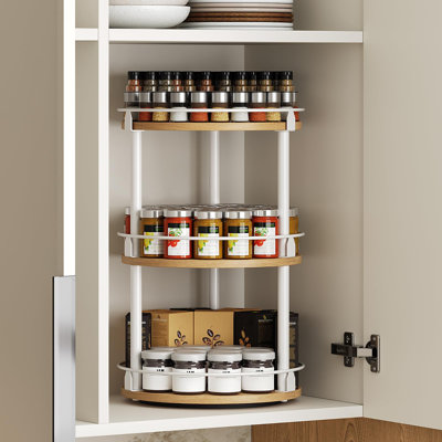 3-Tier Lazy Susan Organizer, Rotating Spice Rack