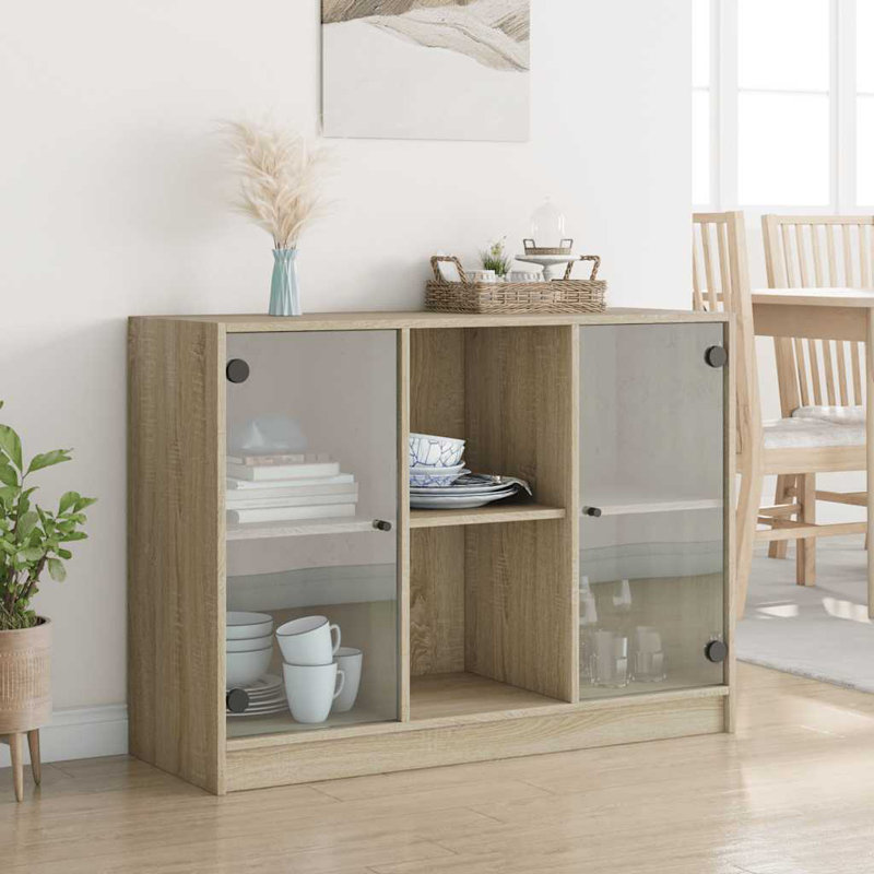 Sideboard 102X37x75.5 Cm Engineered Wood, Sonoma Oak