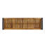 Banc en bois fini avec support en fer