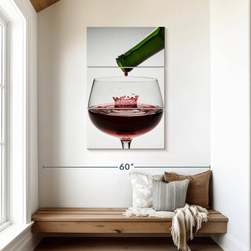 Yarlin Wine Drop, 45" H x 28" W