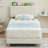 Twin Size Bed Frames, With Storage Headboard-1389635862