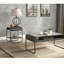 Table d'appoint en béton gris et noir